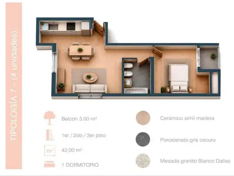 Departamento en Venta en Alta Cordoba, USD 65.000