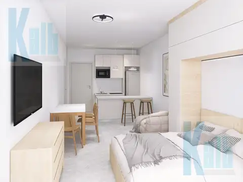 Excelente Departamento Monoambiente con balcón al frente en venta en construcción en Monserrat 2026