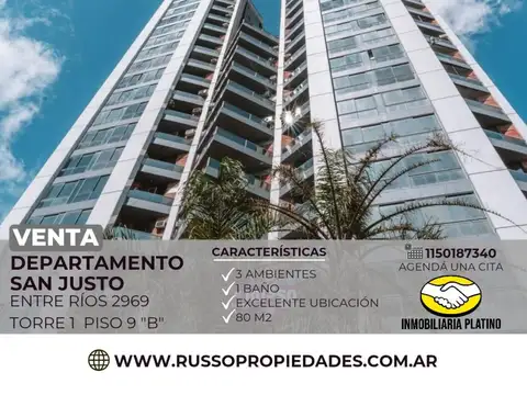 Departamento - Venta - Argentina, La Matanza - ENTRE RIOS 2969