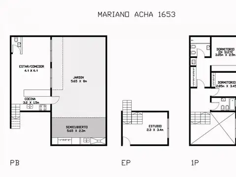 Departamento 4 ambientes con 3 baños