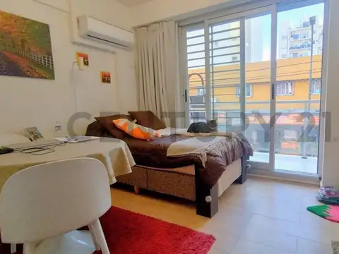 Venta Monoambiente Belgrano Balcón Amoblado Equipado Frente Apto Profesional