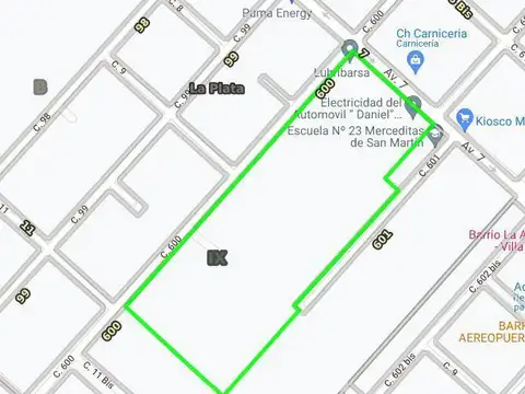 Terreno en Venta 9  mts Frente