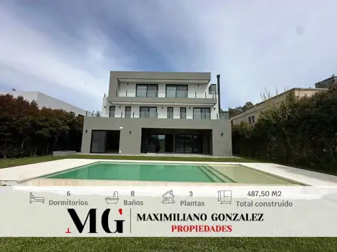 Casa venta 10 ambientes - nordelta