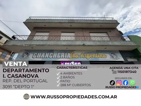 Venta Departamento 4 ambeintes - Isidro Casanova