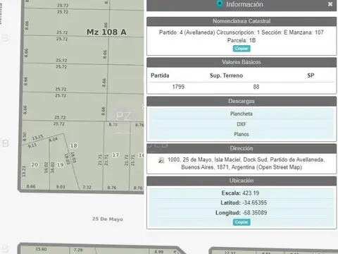 Terreno en Venta de 6600,0 m2
