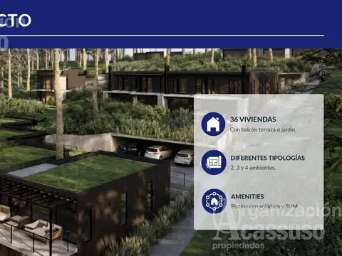 Depto Tipo Casa en Venta de 2 ambientes