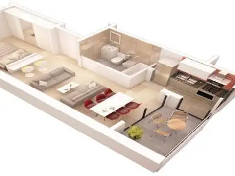 Departamento de 1 ambiente en Venta en Palermo