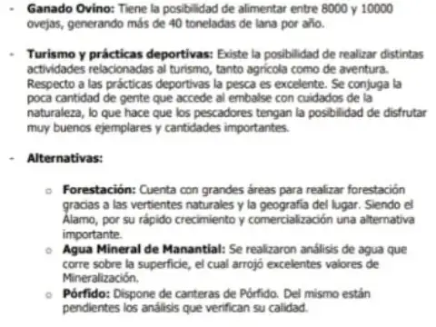 Estancia 22300 has. PIEDRA DEL AGUILA. Departamento de COLLON CURA. Provincia de Neuquén u$s 60...