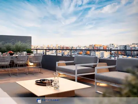 Departamento 2 ambientes con 2 baños