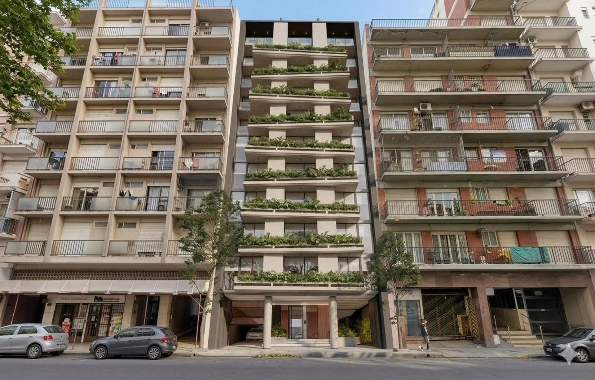 Venta depto 2 amb pozo Güemes frente y parrilla