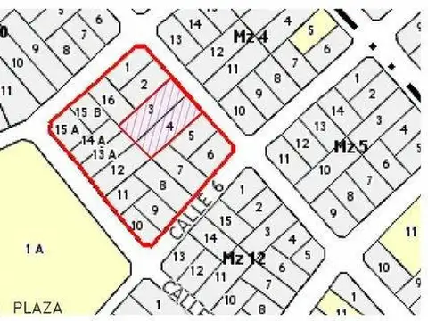 Terreno en Venta 20  mts Frente