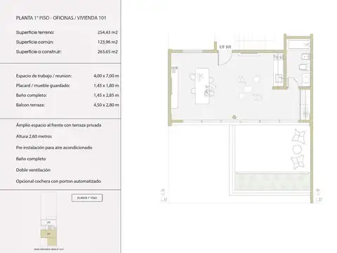 Departamento a estrenar en Castelar Norte con terraza privada. Cocheras disponibles