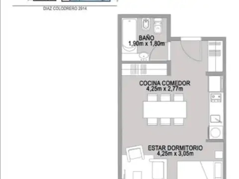 VENTA EN POZO, VILLA URQUIZA, MONOAMBIENTE 