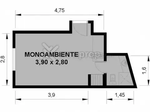 Departamento en Alquiler Temporal de Monoambiente