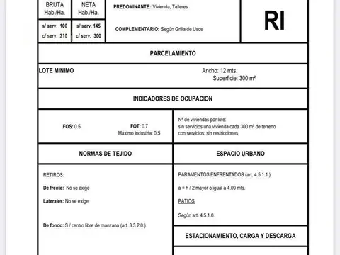Terreno en Venta de 204,0 m2