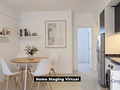 Departamento 2 ambientes con 2 baños