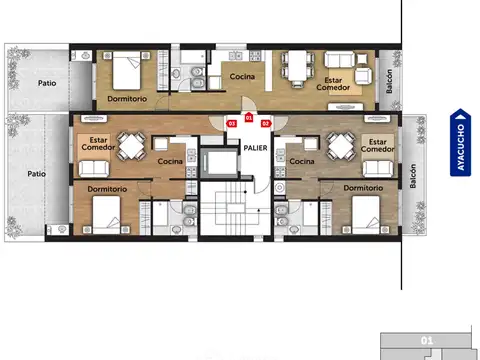 Ayacucho 1900, Piso 03