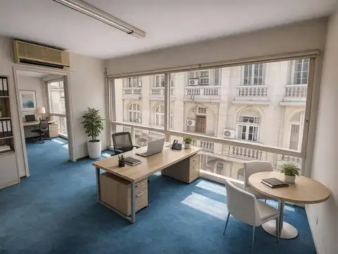 MICROCENTRO ALQUILER OFICINA SEMIPISO AL FRENTE COCHERA