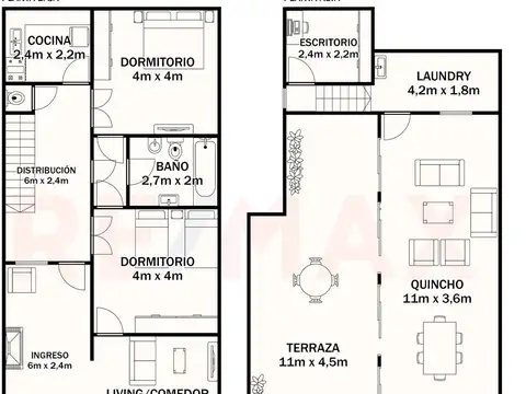 Depto Tipo Casa en Venta en Caballito, USD 170.000