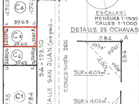 Terreno en Venta 23  mts Frente