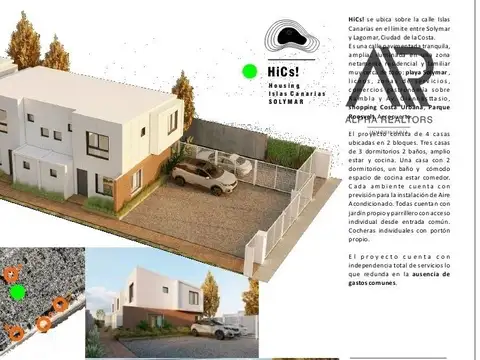 Casa en venta c/ cochera en Solymar