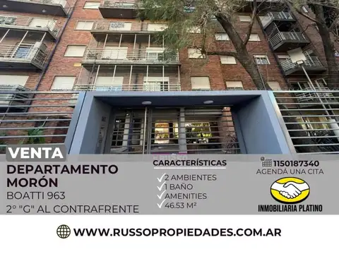 Venta Departamento 2 ambientes con Amenities - Moron