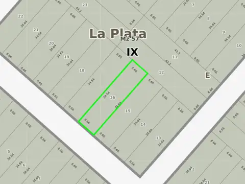 Lote en venta, La Plata (paraje Villa Garibaldi)