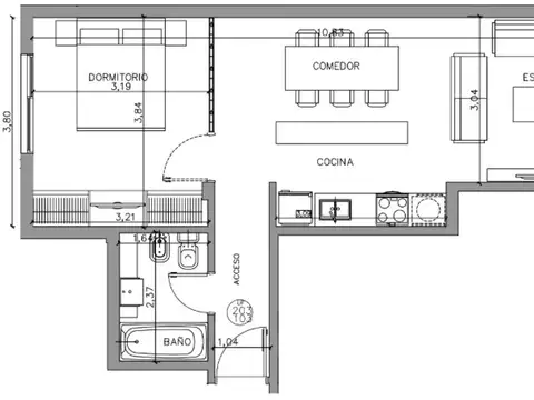 Departamento en Venta en Florida Belgrano/Oeste, USD 138.000