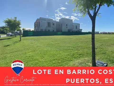 LOTE VENTA ESCOBAR BARRIO COSTAS - PUERTOS 1000m2