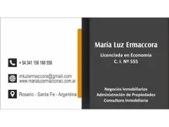 Maria Luz Ermaccora Negocios Inmobiliarios