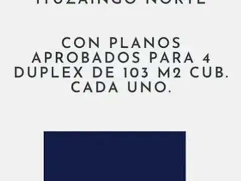 Venta lote con plano aprobado Ituzaingo.Permuta