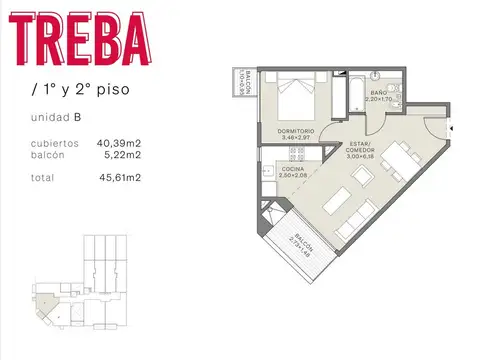 Departamento en Venta en Monserrat, USD 114.261