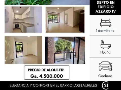 Departamento en Alquiler con 1