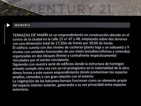 Departamento en Venta de 2 ambientes