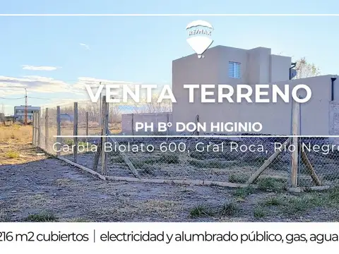 Venta Terreno en PH B° Don Higinio