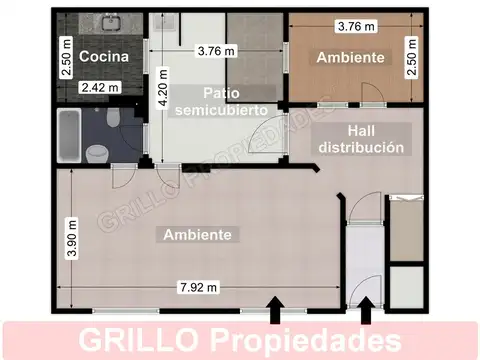 Ramallo 1627, casi Av. del Libertador. Local, oficina o depósito con vivienda. Sin expensas.
