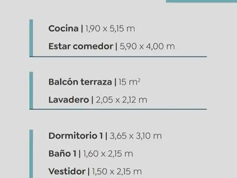 Departamento en Venta de 2 dormitorios