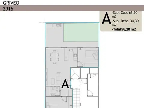 Departamento en Venta al Norte