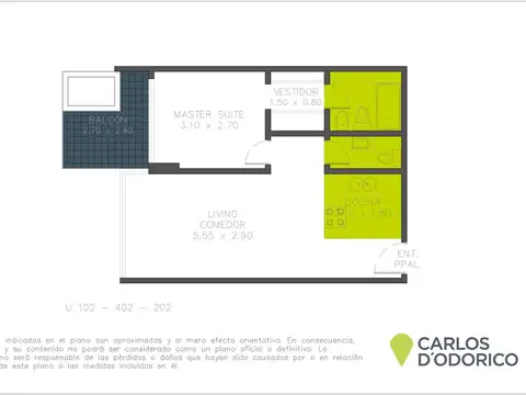 Departamento a estrenar dos ambientes en Núñez