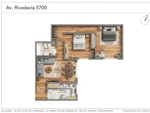Departamento en Venta de 3 ambientes