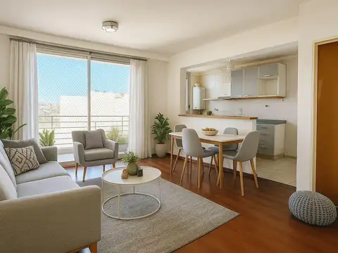 3 ambientes con balcón y cochera en villa Urquiza