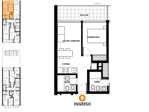 Departamento en Venta en Centro, USD 80.000