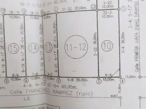 Terreno en Venta de 600,0 m2