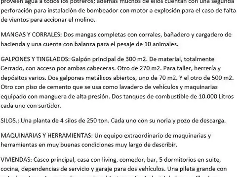 campo mixto en San Cristóbal 6056 hectáreas