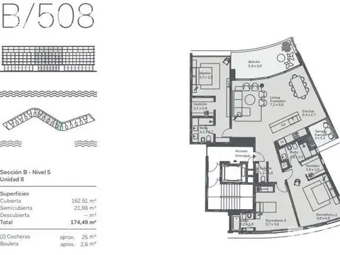 Departamento en Venta de 4 ambientes