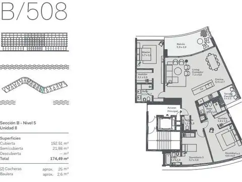 Departamento en Venta de 4 ambientes