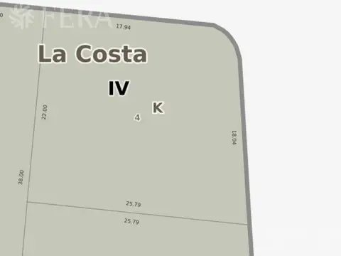 Terreno en Venta 18  mts Frente