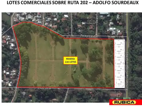 Terreno en Venta de 1038,0 m2