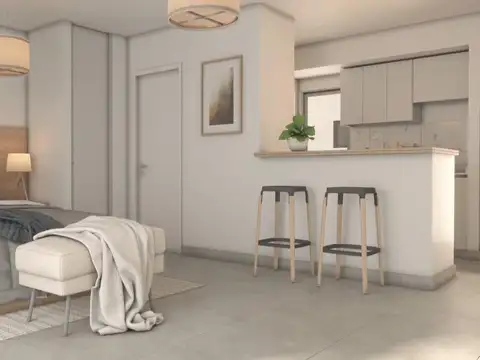 Departamento 2 ambientes con 1 baño