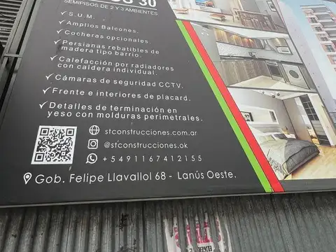 Departamento en Venta de 1 dormitorio